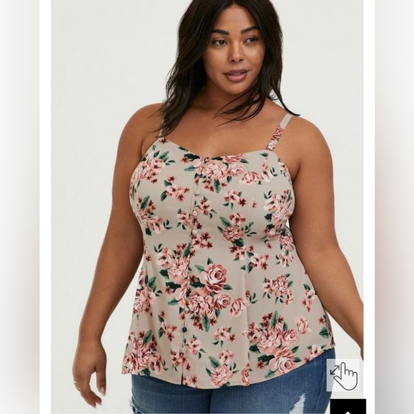 Torrid floral cami sz 3 - Picture 2 of 3